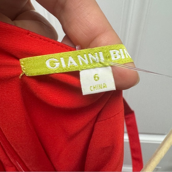 Gianni Bini Red and Pink Colorblock Button-Up Dress - Picture 10 of 12